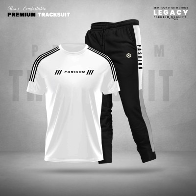 Stylish Sports Track Suit full Set T shirt & Trouser