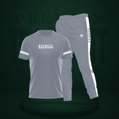 Stylish Sports Track Suit full Set T shirt & Trouser
